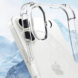 Husa pentru iPhone 16, Techsuit Shockproof Clear Silicone [Big Lens Hole], transparenta