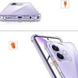 Husa pentru OPPO A40 4G, Techsuit Shockproof Clear Silicone, transparenta