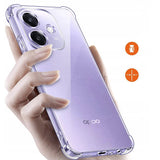 Husa pentru OPPO A40 4G, Techsuit Shockproof Clear Silicone, transparenta