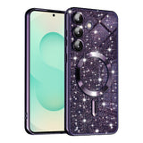 Husa pentru Samsung Galaxy S25 Plus, Techsuit Lux Glitter MagSafe, albastru
