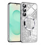 Husa pentru Samsung Galaxy S25 Plus, Techsuit Lux Glitter MagSafe, argintiu