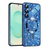 Husa pentru Samsung Galaxy S25 Plus, Techsuit Lux Glitter MagSafe, albastru