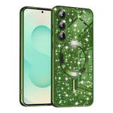 Husa pentru Samsung Galaxy S25 Plus, Techsuit Lux Glitter MagSafe, albastru