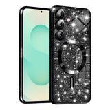 Husa pentru Samsung Galaxy S25 Plus, Techsuit Lux Glitter MagSafe, argintiu