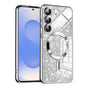 Husa pentru Samsung Galaxy S25, Techsuit Lux Glitter MagSafe, argintiu