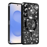 Husa pentru Samsung Galaxy S25, Techsuit Lux Glitter MagSafe, argintiu