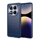 Husa pentru Xiaomi Redmi Note 14 Pro 4G, Techsuit Carbon Silicone, albastru