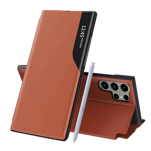 Husa pentru Samsung Galaxy S25 Ultra, Techsuit eFold Series, portocaliu