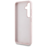 Husa pentru Samsung Galaxy S25, Guess Silicone 4G Big Metal Logo (GUHCS25SS4SMDP), roz
