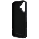 Husa pentru iPhone 16, Karl Lagerfeld 3D Design (KLHCP16SRBKGVCK), negru