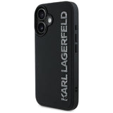 Husa pentru iPhone 16, Karl Lagerfeld 3D Design (KLHCP16SRBKGVCK), negru