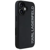 Husa pentru iPhone 16, Karl Lagerfeld 3D Design (KLHCP16SRBKGVCK), negru