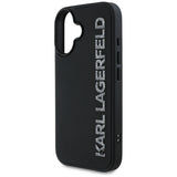 Husa pentru iPhone 16, Karl Lagerfeld 3D Design (KLHCP16SRBKGVCK), negru