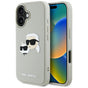 Husa pentru iPhone 16, Karl Lagerfeld 3D Design (KLHCP16SRBCKCHLE), bej