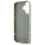 Husa pentru iPhone 16, Karl Lagerfeld 3D Design (KLHCP16SRBCKCHLE), bej