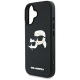 Husa pentru iPhone 16, Karl Lagerfeld 3D Design (KLHCP16SRBCKCHLK), negru
