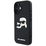 Husa pentru iPhone 16, Karl Lagerfeld 3D Design (KLHCP16SRBCKCHLK), negru
