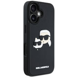 Husa pentru iPhone 16, Karl Lagerfeld 3D Design (KLHCP16SRBCKCHLK), negru