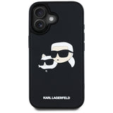 Husa pentru iPhone 16, Karl Lagerfeld 3D Design (KLHCP16SRBCKCHLK), negru