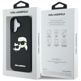Husa pentru iPhone 16, Karl Lagerfeld 3D Design (KLHCP16SRBCKCHLK), negru