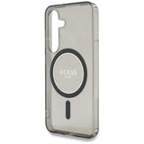 Husa pentru Samsung Galaxy S25, Guess IML Glitter Circle MagSafe (GUHMS25SHFGEREK), negru