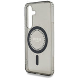 Husa pentru Samsung Galaxy S25, Guess IML Rhinestones MagSafe (GUHMS25SPFTDTEK), negru