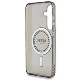 Husa pentru Samsung Galaxy S25, Guess IML Rhinestones MagSafe (GUHMS25SPFTDTEK), negru