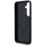 Husa pentru Samsung Galaxy S25 Plus, Guess 4G Circle Classic Logo MagSafe (GUHMS25MP4PGRSGW), maro