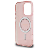 Husa pentru iPhone 16 Pro, Guess IML Rhinestones MagSafe (GUHMP16LPFTDTEP), roz