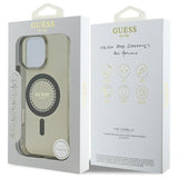 Husa pentru iPhone 16 Pro Max, Guess IML Rhinestones MagSafe (GUHMP16XPFTDTEK), negru