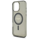 Husa pentru iPhone 16 Pro, Guess IML Rhinestones MagSafe (GUHMP16LPFTDTEK), negru