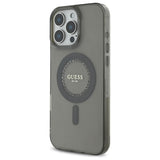 Husa pentru iPhone 16 Pro, Guess IML Rhinestones MagSafe (GUHMP16LPFTDTEK), negru