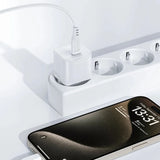 Incarcator retea Acefast Set (A77), Type-C Cable Included, Type-C Mini GaN Charger, PD30W, Power Delivery, alb