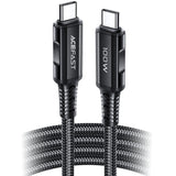 Cablu Acefast de date (C4-03), Type-C to Type-C, 100W, 5A, 480Mb/s, Incarcare rapida, 2m, negru