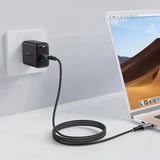 Cablu Acefast de date (C4-03), Type-C to Type-C, 100W, 5A, 480Mb/s, Incarcare rapida, 2m, negru