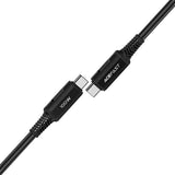 Cablu Acefast de date (C4-03), Type-C to Type-C, 100W, 5A, 480Mb/s, Incarcare rapida, 2m, negru