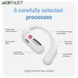 Casti wireless Acefast (FA002), pentru Sports, Bluetooth V5.3, IP54, 500mAh, alb