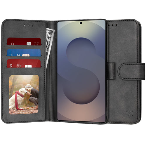 Husa pentru Samsung Galaxy S25 Ultra, Techsuit Diary Book, negru