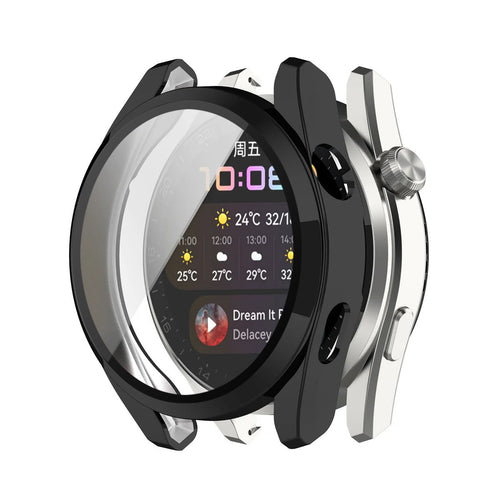 Husa smartwatch pentru Huawei Watch 3, Techsuit, negru