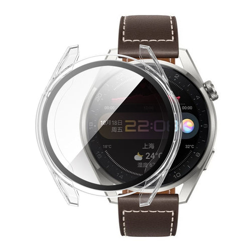 Husa smartwatch pentru Huawei Watch 3 Pro, Techsuit, transparenta