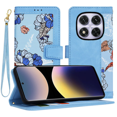Husa pentru Xiaomi Redmi Note 14 Pro 5G, Techsuit FlipCraft, bleu