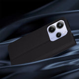 Husa pentru Xiaomi Redmi Note 14 5G, Techsuit Magskin Book, negru