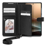 Husa pentru Samsung Galaxy S25 Ultra, Spigen Wallet S (ACS09124), negru