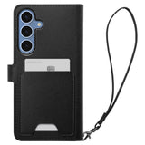 Husa pentru Samsung Galaxy S25 Plus, Spigen Wallet S (ACS09125), negru
