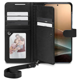 Husa pentru Samsung Galaxy S25 Plus, Spigen Wallet S (ACS09125), negru