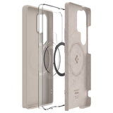 Husa pentru Samsung Galaxy S25 Ultra, Spigen Silicone Fit MagSafe (ACS09165), bej