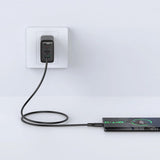 Cablu Acefast de date (C3-03), Type-C to Type-C, 60W, 3A, 480Mb/s, Incarcare rapida, 1.2m, negru
