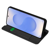Husa pentru Samsung Galaxy S25, Techsuit Magskin Book, negru
