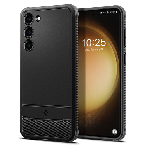 Husa pentru Samsung Galaxy S23, Spigen Rugged Armor (ACS05711), negru