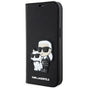Husa tip carte Karl Lagerfeld compatibila cu iPhone 14, TPU, Negru
